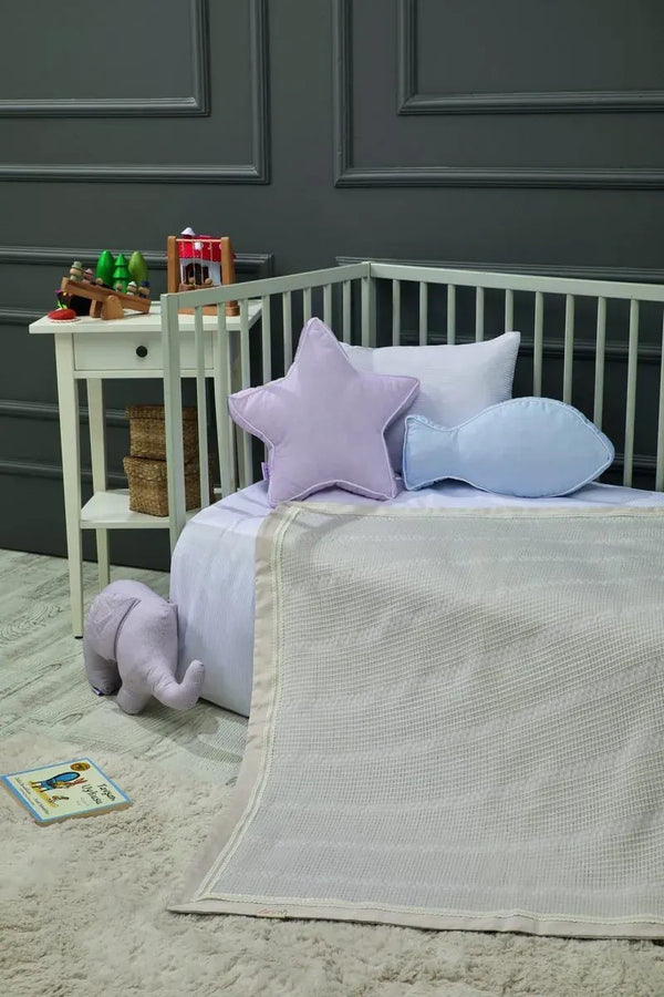 Petite Cotton Baby Blanket, 35x43 in by LaFiny