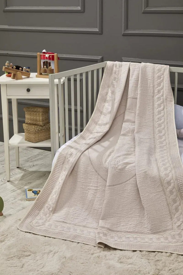 Sweet Bear Bamboo Baby Blanket, 43x59 in by LaFiny