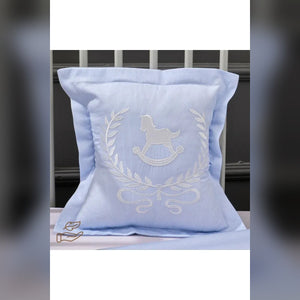 Lucky Colt Embroidered Cotton Baby Duvet Cover Set, 4 Pieces