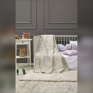 Sweet Bear Bamboo Baby Blanket, 43x59 in