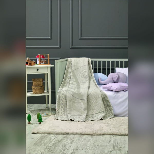 Sweet Bear Bamboo Baby Blanket, 43x59 in