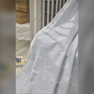 Crown Bamboo Baby Blanket, 43x61 in