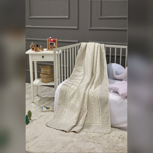 Honeycomb Bamboo Baby Blanket, 43x61 in