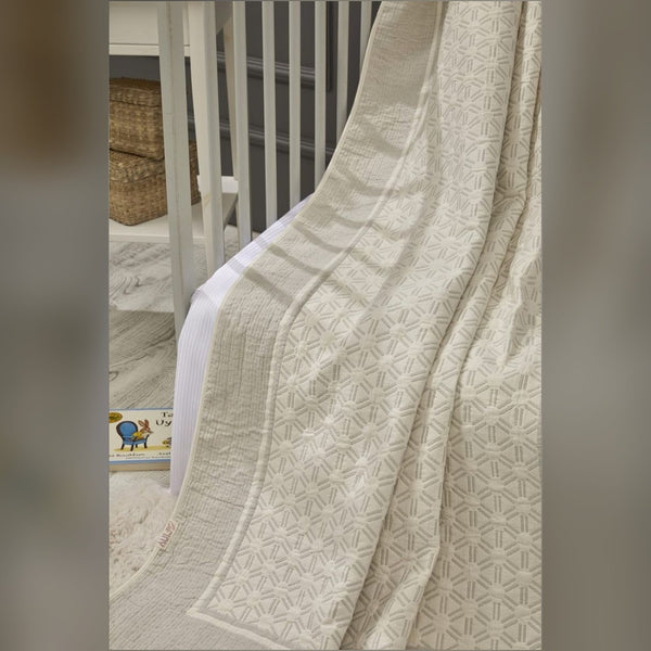 Honeycomb Bamboo Baby Blanket, 43x61 in