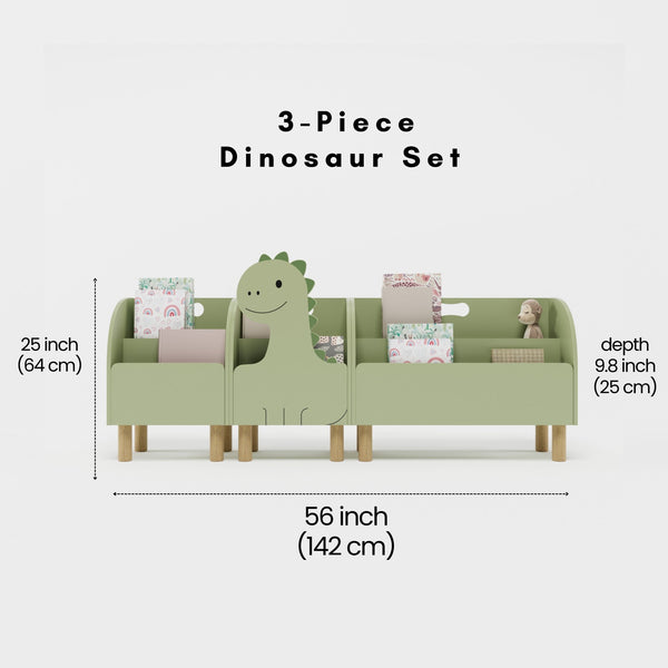 Dinosaur Montessori Bookshelf by vuvitostore