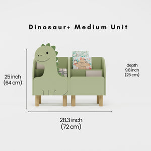 Dinosaur Montessori Bookshelf by vuvitostore