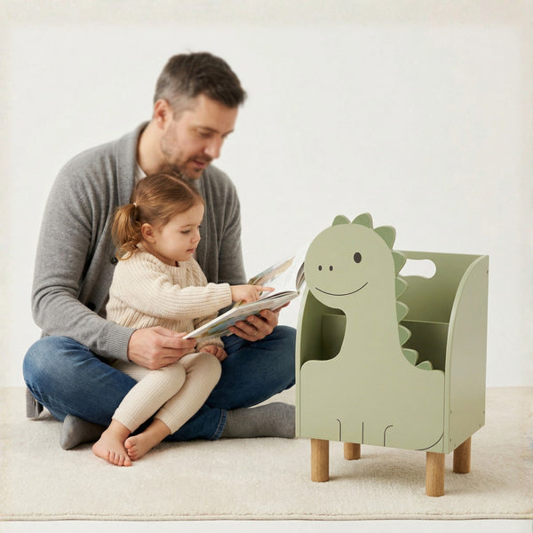 Dinosaur Montessori Bookshelf by vuvitostore
