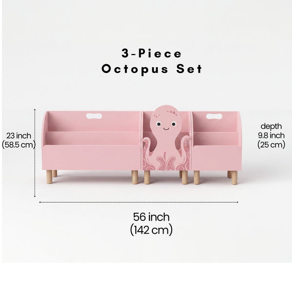 Octopus Montessori Bookshelf by vuvitostore