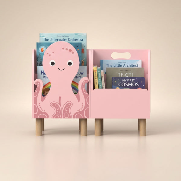 Octopus Montessori Bookshelf by vuvitostore