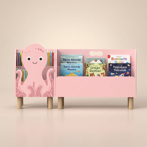 Octopus Montessori Bookshelf by vuvitostore