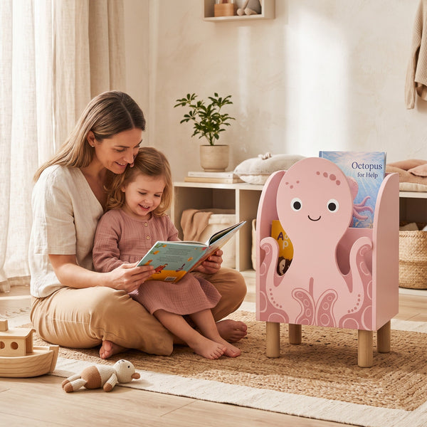 Octopus Montessori Bookshelf by vuvitostore