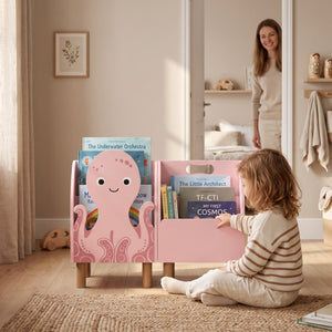 Octopus Montessori Bookshelf by vuvitostore