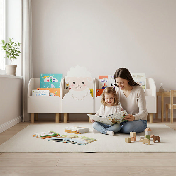 Vuvito Sheep Montessori Bookshelf for Kids by vuvitostore