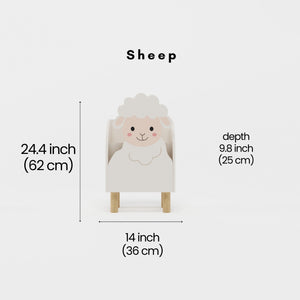 Vuvito Sheep Montessori Bookshelf for Kids by vuvitostore