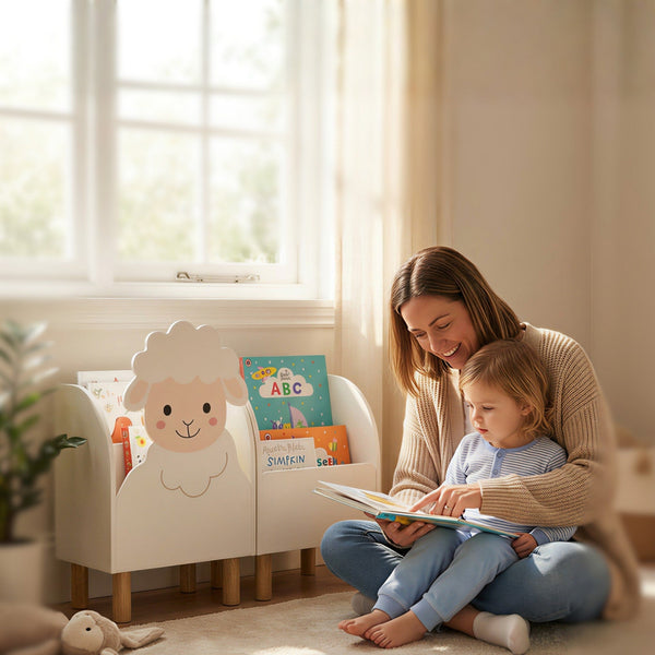 Vuvito Sheep Montessori Bookshelf for Kids by vuvitostore