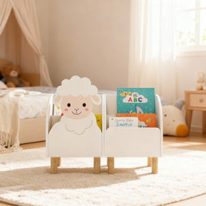Vuvito Sheep Montessori Bookshelf for Kids by vuvitostore