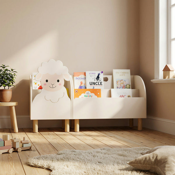 Vuvito Sheep Montessori Bookshelf for Kids by vuvitostore