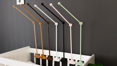 Premium Wood Mobile Arm for Crib, Boho Nursery Decor, Handcrafted Wooden Baby Mobile Holder, Universal Clamping Mobile Hanger, Neutral Nursery