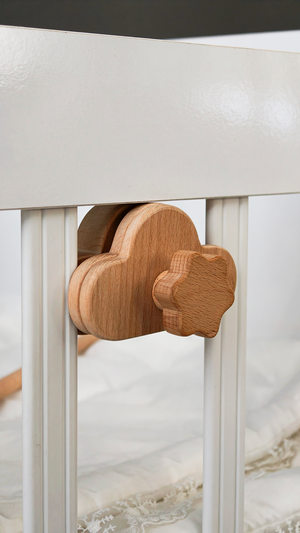 Premium Wood Mobile Arm for Crib, Boho Nursery Decor, Handcrafted Wooden Baby Mobile Holder, Universal Clamping Mobile Hanger, Neutral Nursery