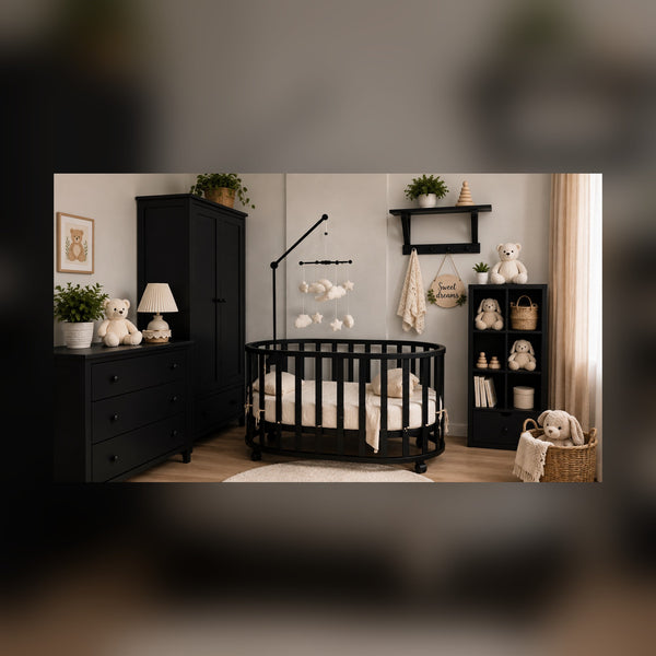 Premium Wood Mobile Arm for Crib, Boho Nursery Decor, Handcrafted Wooden Baby Mobile Holder, Universal Clamping Mobile Hanger, Neutral Nursery