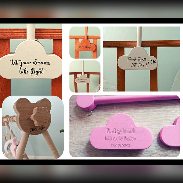 Premium Wood Mobile Arm for Crib, Boho Nursery Decor, Handcrafted Wooden Baby Mobile Holder, Universal Clamping Mobile Hanger, Neutral Nursery