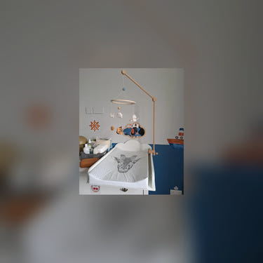 Wooden Baby Mobile Holder for Crib & Changing Table