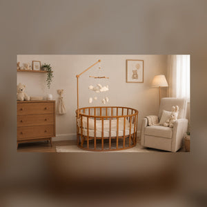 Wooden Baby Mobile Holder for Crib & Changing Table