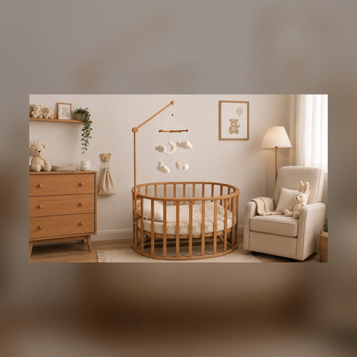Wooden Baby Mobile Holder for Crib & Changing Table