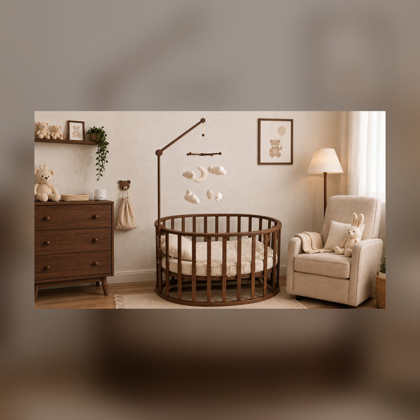 Wooden Baby Mobile Holder for Crib & Changing Table