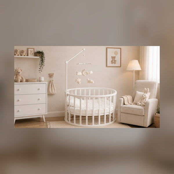 Wooden Baby Mobile Holder for Crib & Changing Table
