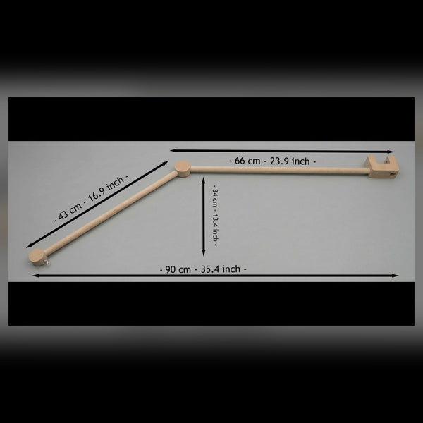 Wooden Baby Mobile Holder for Crib & Changing Table