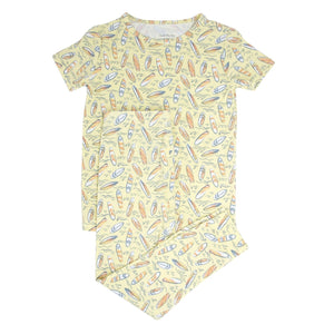 Surfboard Waves Big Kid Pajama S/S
