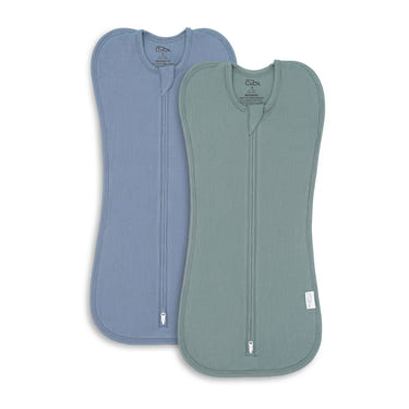 Easy Zipper Swaddle Blankets in Nomadic Blue, Azul - soft, secure baby swaddles for peaceful sleep.