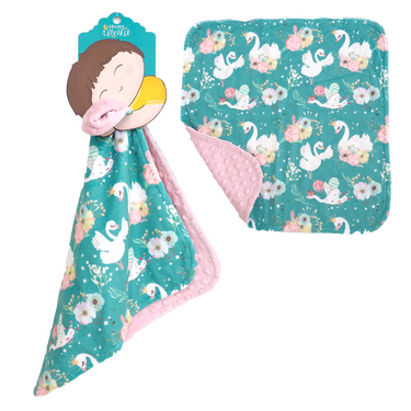 Mini Minky Blanket Swans - MOOGCO Baby