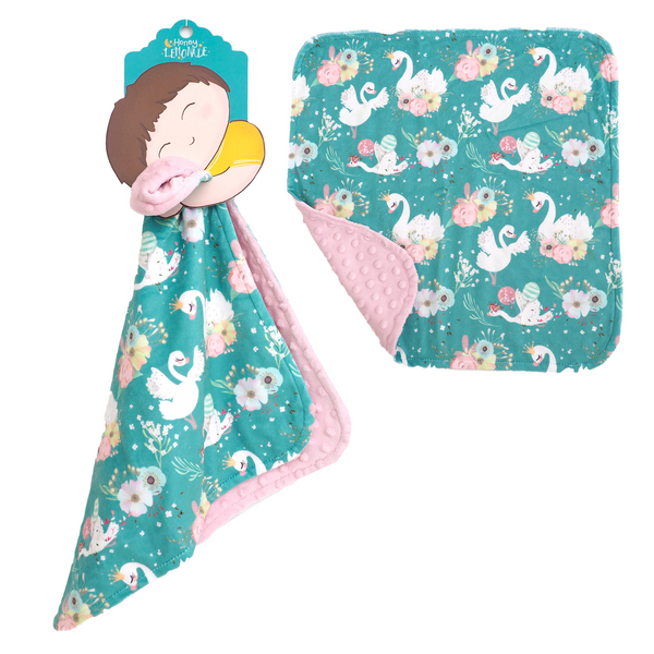 Mini Minky Blanket Swans - MOOGCO Baby