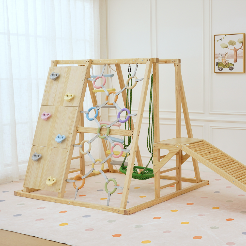 Large Sweetgum Indoor Sensory Playset for babies, featuring colorful textures and engaging activities for sensory development.