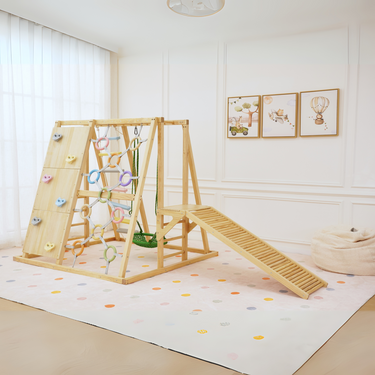 Large Sweetgum Indoor Sensory Playset for babies, featuring colorful textures and engaging activities for sensory development.