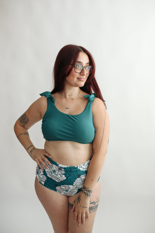 Tie Shoulder Breastfeeding Swimsuit Top | FINAL SALE
