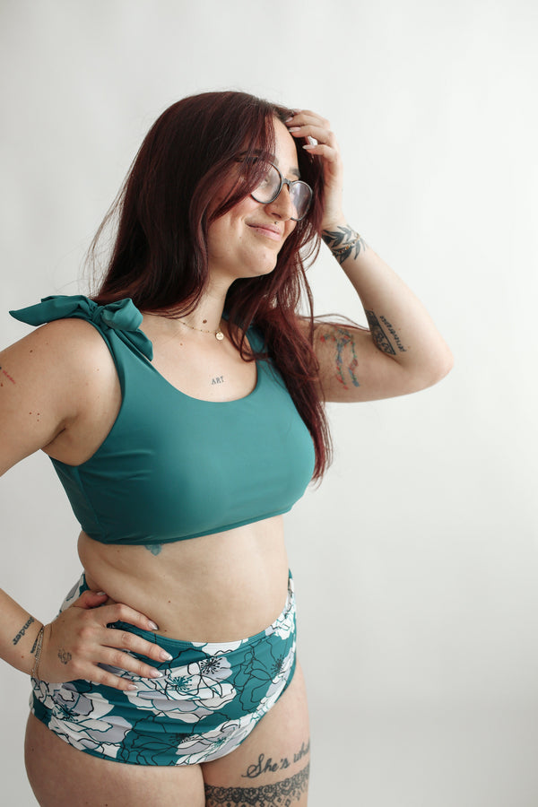 Tie Shoulder Breastfeeding Swimsuit Top | FINAL SALE