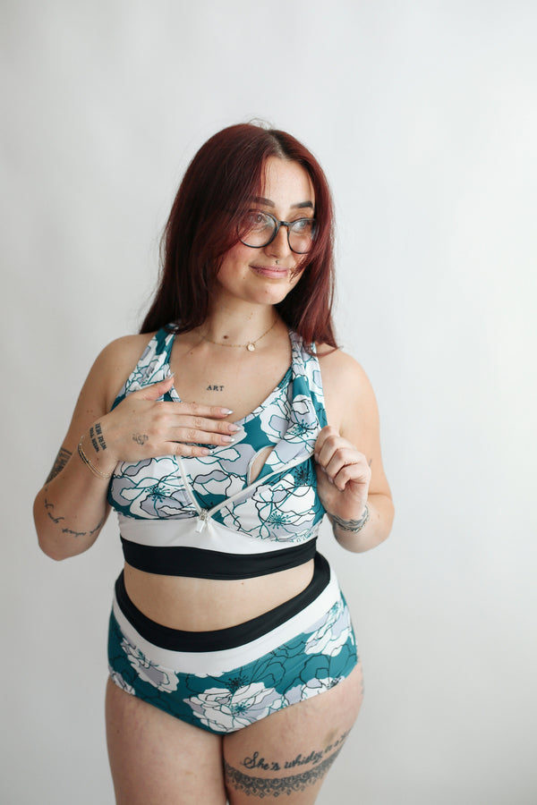 Moderate Coverage High Waist Bikini Bottoms | FINAL SALE