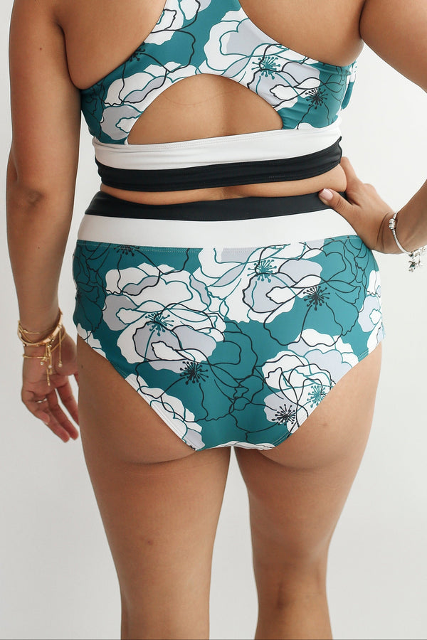 Moderate Coverage High Waist Bikini Bottoms | FINAL SALE