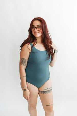 Ribbed One Piece Tie Shoulder Breastfeeding Swimsuit | FINAL SALE