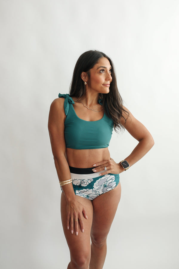 Tie Shoulder Breastfeeding Swimsuit Top | FINAL SALE