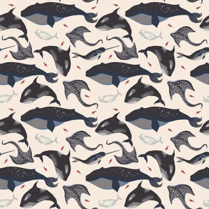 Deep Sea Creatures Whale Cap Sleeve Swirly Girl