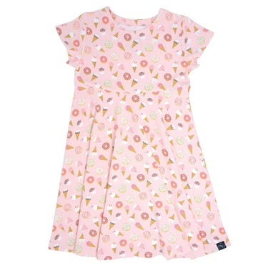 Swirly Girl Short Sleeve Dress - Sweetie
