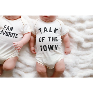 Talk of the Town Organic Cotton Baby Onesie
