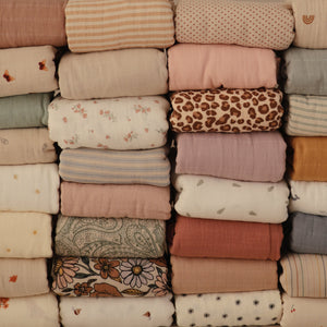 Mushie Organic Cotton Muslin Swaddle Blanket extra soft