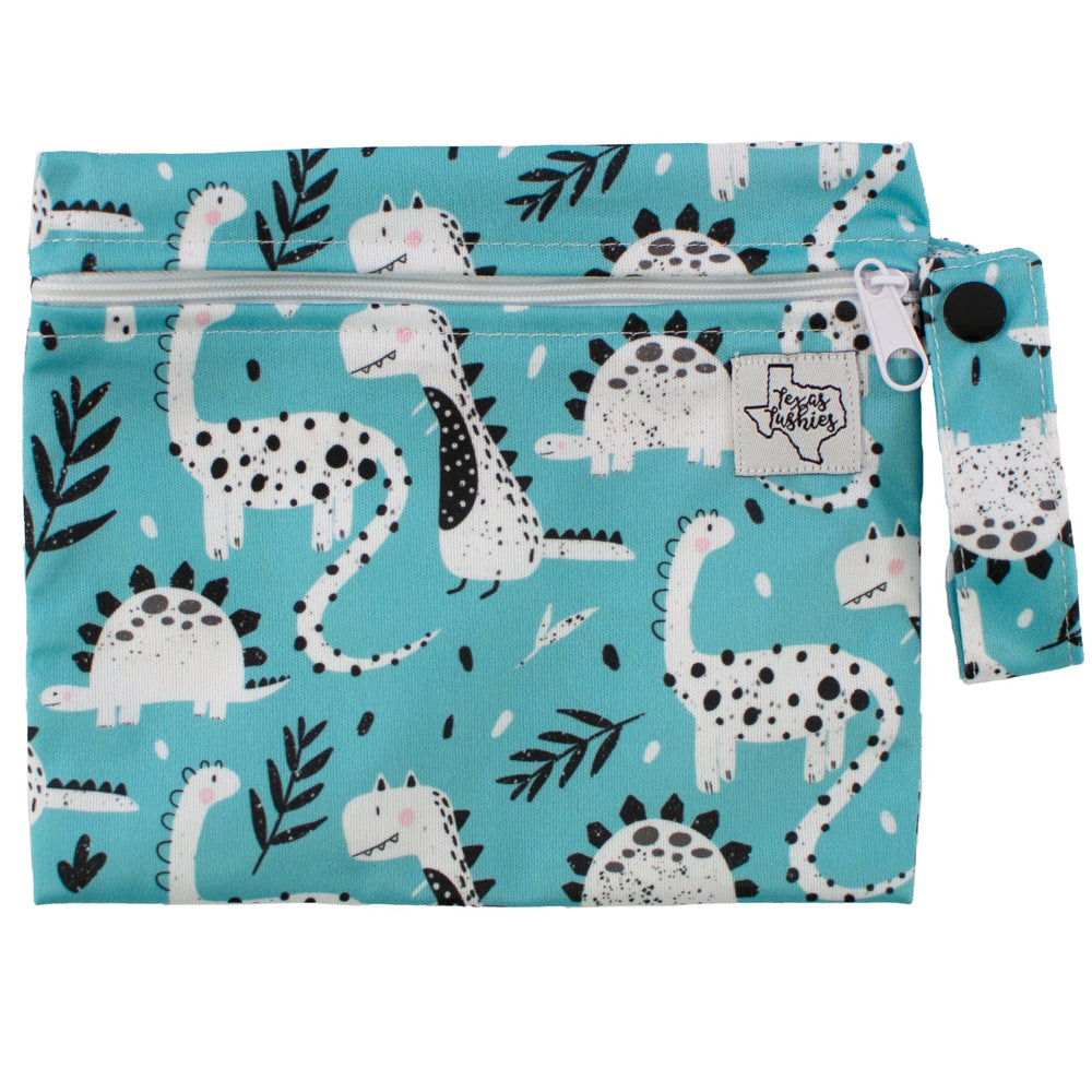 Teal Dino's - Mini Wet Bag