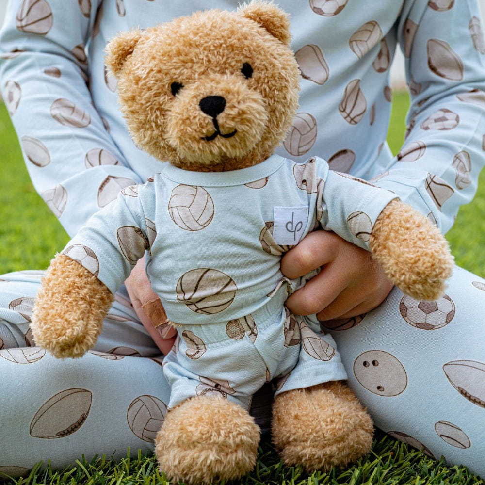 Soft Teddy Plush Toy for babies, perfect for bedding and sleep. Baby Ballers collection.