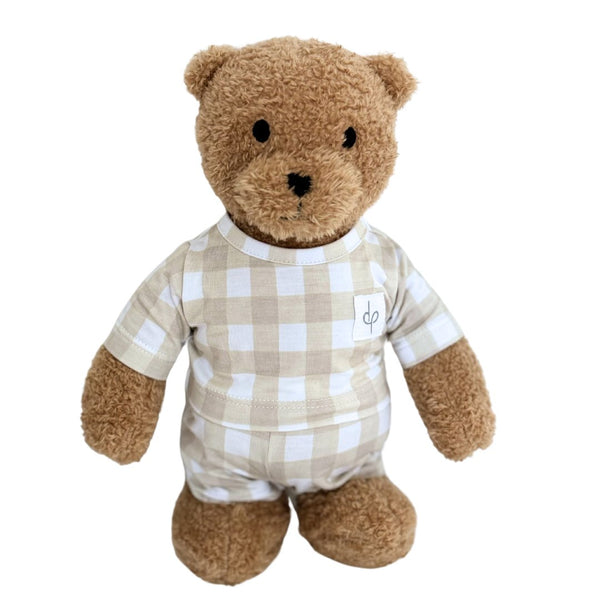 Teddy Plush Toy: Gingham